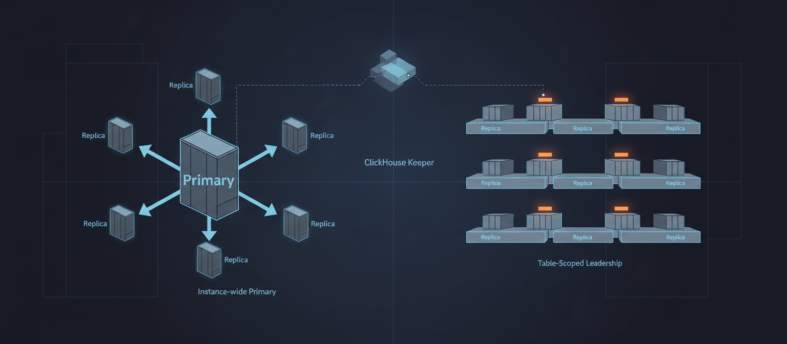 ClickHouse® table-scoped replication architecture